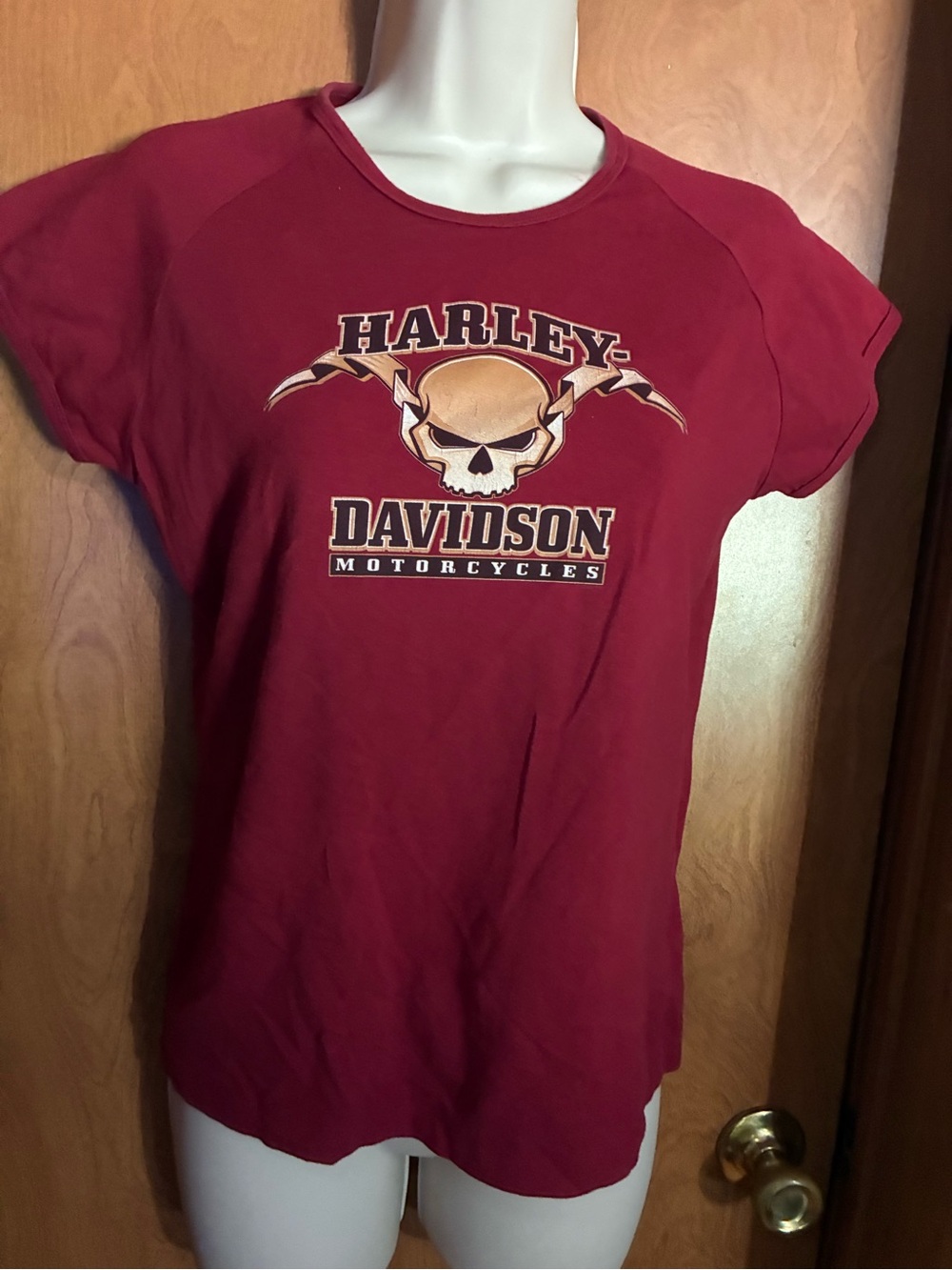 Harley-Davidson Red Skull Logo Tee